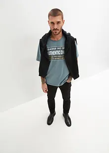 T-shirt van puur katoen, loose fit, bonprix