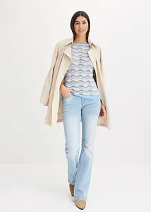 Bootcut stretch jeans, mid waist, bonprix