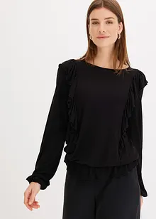 Shirt met volants, bonprix