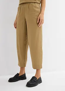 Slip-on broek met linnen, 7/8 lengte, bonprix