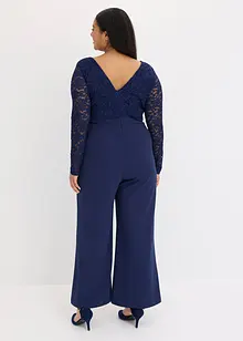 Jumpsuit met kant en kleine ketting, bonprix