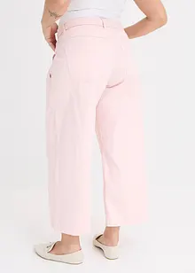 Stretch twill broek met riem, bonprix