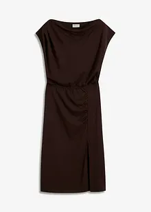 Asymmetrische jersey jurk met rimpels, bonprix