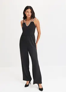 Jumpsuit met detail van strass, bonprix