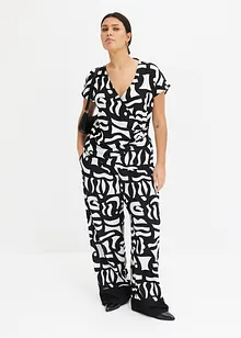 Gedessineerde jersey broek, bonprix