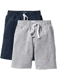 Sweat bermuda in een zachte katoenmix (set van 2), bonprix
