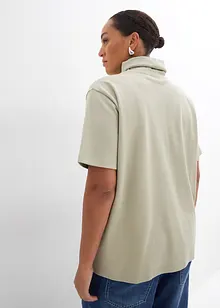 Shirt met col van biologisch katoen, bonprix