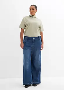 Shirt met col van biologisch katoen, bonprix