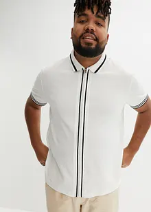 Piqué poloshirt met ritssluiting van katoen, bonprix