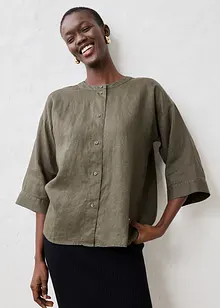 Oversized blouse van puur linnen, bonprix