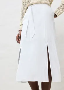 Rok en riem (2-dlg. set) van puur linnen, bonprix
