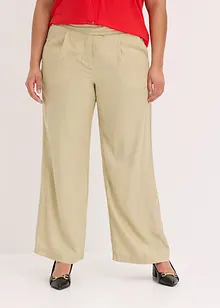 Bandplooibroek van lyocell, bonprix