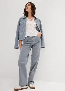 Blouse met plooitjes en elastische naden, bonprix