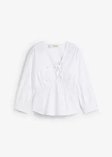Blouse met plooitjes en elastische naden, bonprix