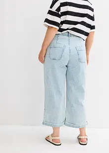 Wide Leg Jeans High Waist, cropped, bonprix