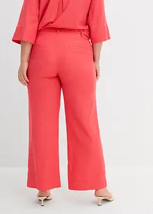 Paperbag broek van luchtige linnenmix, bonprix