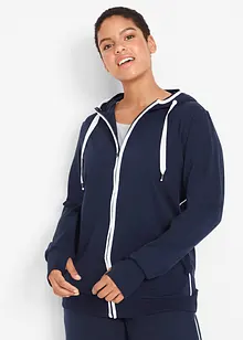 Stretch sweatvest met katoen, bonprix