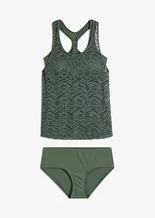 Tankini (2-dlg. set) van kant, bonprix