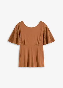 Shirt met kanten mouwen, bonprix