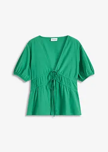 Blouse met strikjes, bonprix