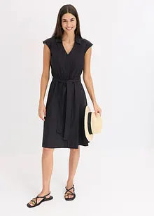 Jurk met strikceintuur, bonprix