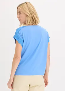 Shirt met crochet-kant, bonprix