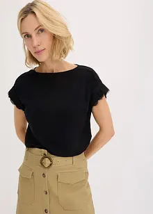 Shirt met crochet-kant, bonprix
