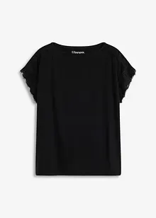 Shirt met crochet-kant, bonprix