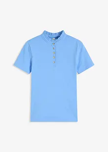 Katoenen shirt met ruches, bonprix