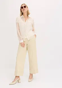 Transparante blouse met structuur, bonprix