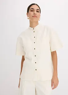 Overhemdblouse in een fijne viscosemix, bonprix