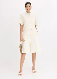 Overhemdblouse in een fijne viscosemix, bonprix