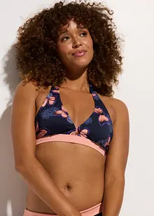 Halter bikinitop met gerecycled polyamide, bonprix