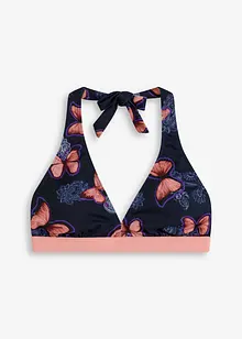 Halter bikinitop met gerecycled polyamide, bonprix