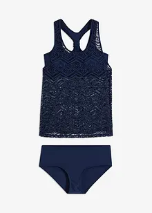 Tankini (2-dlg. set) van kant, bonprix