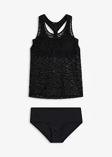 Tankini (2-dlg. set) van kant, bonprix
