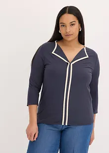 Shirt met contrasterende boorden, bonprix