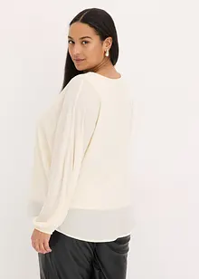 Chiffon tuniek met strass, bonprix