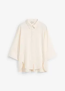 Overhemdblouse in een koele linnenmix, bonprix