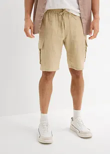 Bermuda van luchtige mousseline, regular fit, bonprix