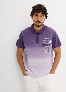 Poloshirt van katoen met kleurverloop en korte mouw, bonprix