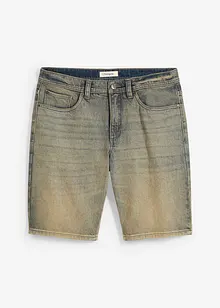 Dirty washed jeans bermuda, regular fit, bonprix