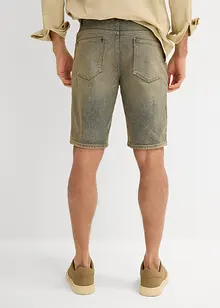 Dirty washed jeans bermuda, regular fit, bonprix