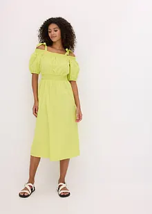 Off shoulder jurk van biologisch katoen, bonprix