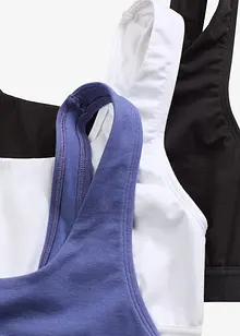 Bralette met biologisch katoen (set van 3), bonprix