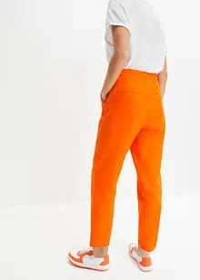 Cropped high waist broek in een linnen-viscosemix, bonprix