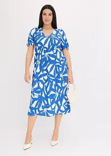 Midi jurk met pofmouwen, bonprix