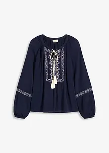 Oversized blouse met borduursel, bonprix