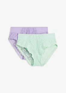 Maxislip (set van 2) met sierlijk kant, bonprix