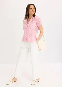 Blouse met broderie anglaise, bonprix